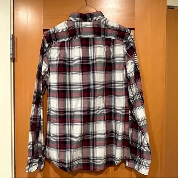 🆕 Goodfellow Plaid Standard Fit Long Sleeve Button Down - Small - Picture 4 of 5